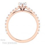 Pear Shaped Forever Brilliant Moissanite Engagement Ring #GTJ944-pear-fb-r