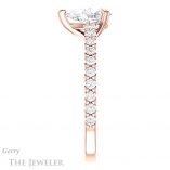 Pear Shaped Forever Brilliant Moissanite Engagement Ring #GTJ944-pear-fb-r