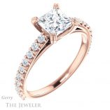 Princess Cut Forever One Moissanite Engagement Ring #GTJ944-square-fo-r