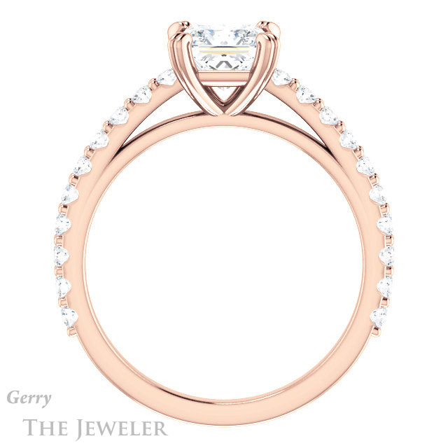 Princess Cut Forever One Moissanite Engagement Ring #GTJ944-square-fo-r