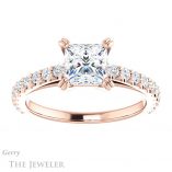 Princess Cut Forever One Moissanite Engagement Ring #GTJ944-square-fo-r