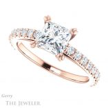 Princess Cut Forever One Moissanite Engagement Ring #GTJ944-square-fo-r