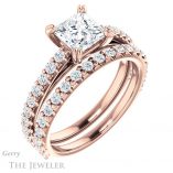 Princess Cut Forever One Moissanite Engagement Ring #GTJ944-square-fo-r