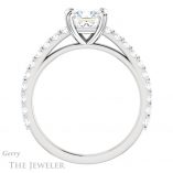 Princess Cut Forever One Moissanite Engagement Ring #GTJ944-square-fo-w 2 Princess Cut Forever One Moissanite Engagement Ring #GTJ944-square-fo-w