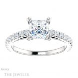 Princess Cut Forever One Moissanite Engagement Ring #GTJ944-square-fo-w 1 Princess Cut Forever One Moissanite Engagement Ring #GTJ944-square-fo-w