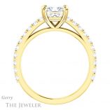 Princess Cut Forever One Moissanite Engagement Ring #GTJ944-square-fo-y