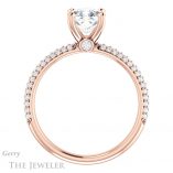 Cushion Cut Forever One Moissanite Engagement Ring #GTJ945-cushion-fo-r