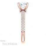 Oval Shaped Forever One Moissanite Engagement Ring #GTJ945-oval-fo-r