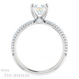 Princess Cut Forever One Moissanite Engagement Ring #GTJ945-square-fo-w 2 Princess Cut Forever One Moissanite Engagement Ring #GTJ945-square-fo-w