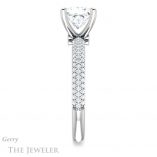 Princess Cut Forever One Moissanite Engagement Ring #GTJ945-square-fo-w 3 Princess Cut Forever One Moissanite Engagement Ring #GTJ945-square-fo-w