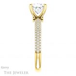 Princess Cut Forever One Moissanite Engagement Ring #GTJ945-square-fo-y 3 Princess Cut Forever One Moissanite Engagement Ring #GTJ945-square-fo-y