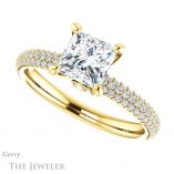Princess Cut Forever One Moissanite Engagement Ring #GTJ945-square-fo-y 5 Princess Cut Forever One Moissanite Engagement Ring #GTJ945-square-fo-y