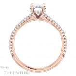 Emerald Cut Forever One Moissanite Engagement Ring #GTJ946-emerald-fb-r 2 Emerald Cut Forever Brilliant Moissanite Engagement Ring #GTJ946-emerald-fb-r