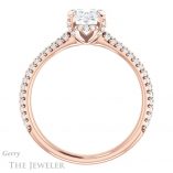 Oval Shaped Forever One Moissanite Engagement Ring #GTJ946-oval-fo-r