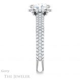Oval Shaped Forever One Moissanite Engagement Ring #GTJ946-oval-fo-w 3 Oval Shaped Forever One Moissanite Engagement Ring #GTJ946-oval-fo-w