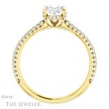 Oval Shaped Forever One Moissanite Engagement Ring #GTJ946-oval-fo-y 2 Oval Shaped Forever One Moissanite Engagement Ring #GTJ946-oval-fo-y