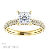 Princess Cut Forever One Moissanite Engagement Ring #GTJ946-square-fo-y 1 Princess Cut Forever One Moissanite Engagement Ring #GTJ946-square-fo-y