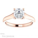 Cushion Cut Forever One Moissanite Engagement Ring #GTJ947-cushion-fo-r 1 Cushion Cut Forever One Moissanite Engagement Ring #GTJ947-cushion-fo-r
