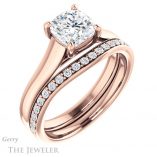 Cushion Cut Forever One Moissanite Engagement Ring #GTJ947-cushion-fo-r 6 Cushion Cut Forever One Moissanite Engagement Ring #GTJ947-cushion-fo-r