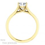 Cushion Cut Forever One Moissanite Engagement Ring #GTJ947-cushion-fo-y 2 Cushion Cut Forever One Moissanite Engagement Ring #GTJ947-cushion-fo-y
