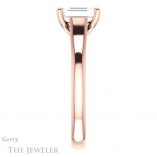 Emerald Cut Forever One Moissanite Engagement Ring #GTJ947-emerald-fb-r 3 Emerald Cut Forever Brilliant Moissanite Engagement Ring #GTJ947-emerald-fb-r