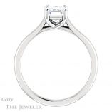 Emerald Cut Forever One Moissanite Engagement Ring #GTJ947-emerald-fb-w 2 Emerald Cut Forever Brilliant Moissanite Engagement Ring #GTJ947-emerald-fb-w