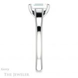 Emerald Cut Forever One Moissanite Engagement Ring #GTJ947-emerald-fb-w 3 Emerald Cut Forever Brilliant Moissanite Engagement Ring #GTJ947-emerald-fb-w