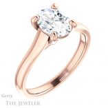 Oval Shaped Forever One Moissanite Engagement Ring #GTJ947-oval-fo-r