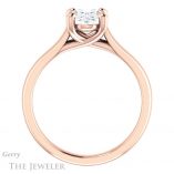 Oval Shaped Forever One Moissanite Engagement Ring #GTJ947-oval-fo-r
