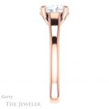 Oval Shaped Forever One Moissanite Engagement Ring #GTJ947-oval-fo-r