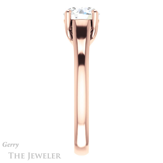 Round Cut Forever One Moissanite Engagement Ring #GTJ947-round-fo-r 3 Round Cut Forever One Moissanite Engagement Ring #GTJ947-round-fo-r