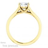 Round Cut Forever One Moissanite Engagement Ring #GTJ947-round-fo-y 2 Round Cut Forever One Moissanite Engagement Ring #GTJ947-round-fo-y