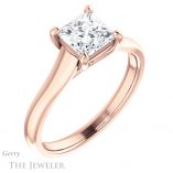 Princess Cut Forever One Moissanite Engagement Ring #GTJ947-square-fo-r