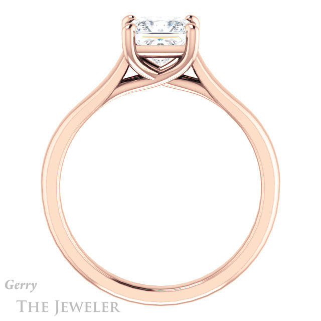 Princess Cut Forever One Moissanite Engagement Ring #GTJ947-square-fo-r