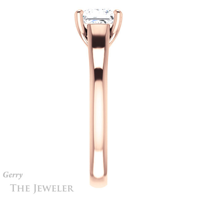 Princess Cut Forever One Moissanite Engagement Ring #GTJ947-square-fo-r