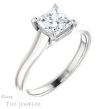 Princess Cut Forever One Moissanite Engagement Ring #GTJ947-square-fo-w 4 Princess Cut Forever One Moissanite Engagement Ring #GTJ947-square-fo-w