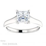 Princess Cut Forever One Moissanite Engagement Ring #GTJ947-square-fo-w 1 Princess Cut Forever One Moissanite Engagement Ring #GTJ947-square-fo-w