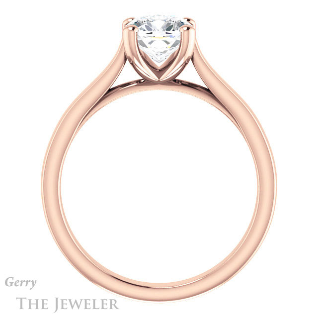 Cushion Cut Forever One Moissanite Engagement Ring #GTJ948-cushion-fo-r