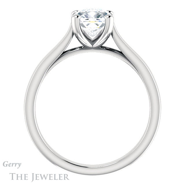 Cushion Cut Forever One Moissanite Engagement Ring #GTJ948-cushion-fo-w