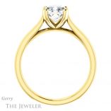 Cushion Cut Forever One Moissanite Engagement Ring #GTJ948-cushion-fo-y 2 Cushion Cut Forever One Moissanite Engagement Ring #GTJ948-cushion-fo-y