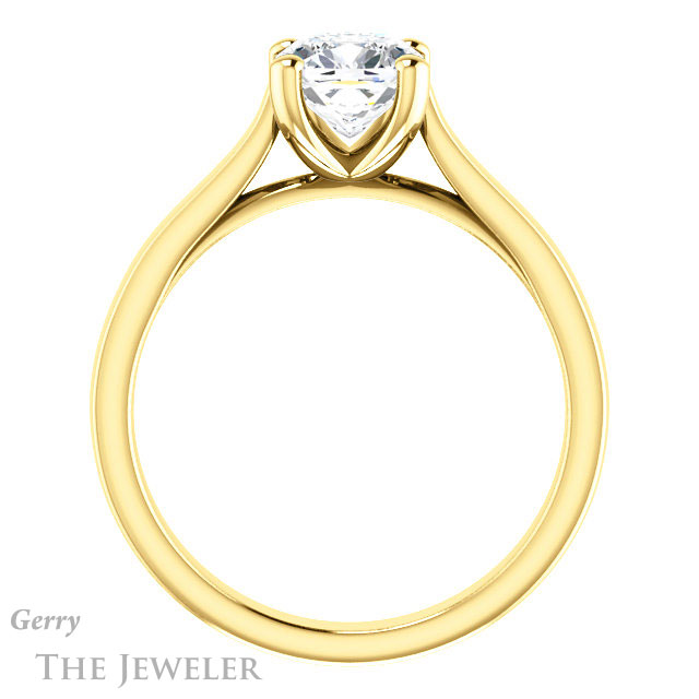 Cushion Cut Forever One Moissanite Engagement Ring #GTJ948-cushion-fo-y 2 Cushion Cut Forever One Moissanite Engagement Ring #GTJ948-cushion-fo-y