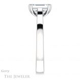 Emerald Cut Forever One Moissanite Engagement Ring #GTJ948-emerald-fb-w 3 Emerald Cut Forever Brilliant Moissanite Engagement Ring #GTJ948-emerald-fb-w