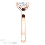 Heart Shaped Forever One Moissanite Engagement Ring #GTJ948-heart-fb-r 3 Heart Shaped Forever Brilliant Moissanite Engagement Ring #GTJ948-heart-fb-r