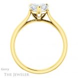 Heart Shaped Forever One Moissanite Engagement Ring #GTJ948-heart-fb-y 2 Heart Shaped Forever Brilliant Moissanite Engagement Ring #GTJ948-heart-fb-y