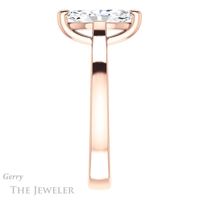 Marquise Cut Forever Brilliant Moissanite Engagement Ring #GTJ948-marquise-fb-r