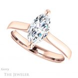 Marquise Cut Forever Brilliant Moissanite Engagement Ring #GTJ948-marquise-fb-r