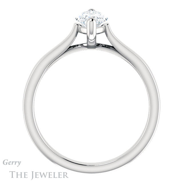 Marquise Cut Forever Brilliant Moissanite Engagement Ring #GTJ948-marquise-fb-w