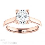 Oval Shaped Forever One Moissanite Engagement Ring #GTJ948-oval-fo-r 1 Oval Shaped Forever One Moissanite Engagement Ring #GTJ948-oval-fo-r