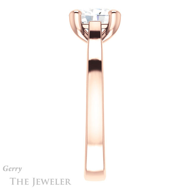 Oval Shaped Forever One Moissanite Engagement Ring #GTJ948-oval-fo-r 3 Oval Shaped Forever One Moissanite Engagement Ring #GTJ948-oval-fo-r