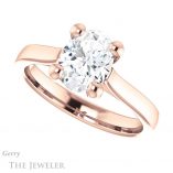 Oval Shaped Forever One Moissanite Engagement Ring #GTJ948-oval-fo-r 5 Oval Shaped Forever One Moissanite Engagement Ring #GTJ948-oval-fo-r